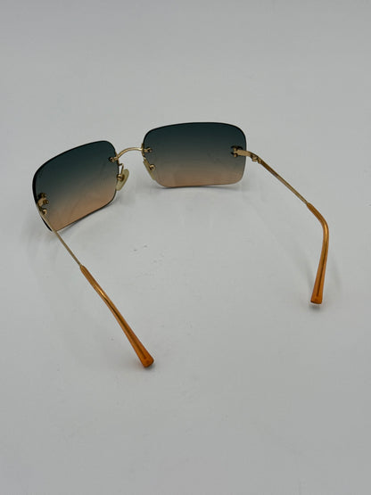 Chanel Occhiali da Sole Vintage 4017 con Strass e Lenti Sfumate