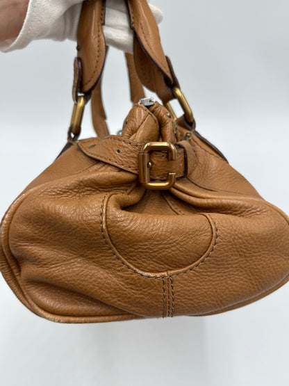 Chloé Borsa Paddington Vintage Media in Pelle Marrone Gazelle - Pally Vintage Closet