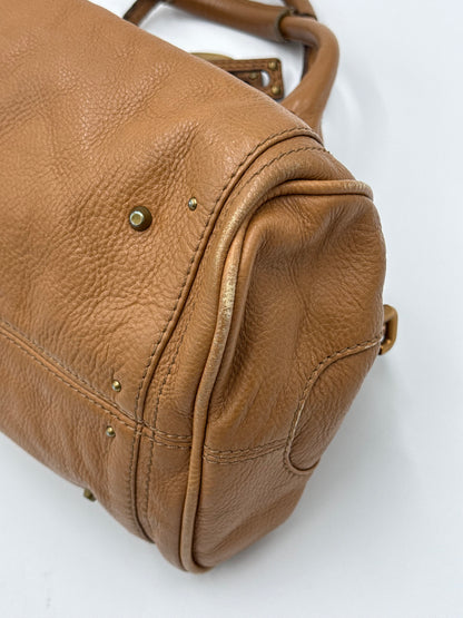 Chloé Borsa Paddington Vintage Media in Pelle Marrone Gazelle - Pally Vintage Closet