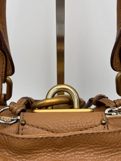 Chloé Borsa Paddington Vintage Media in Pelle Marrone Gazelle - Pally Vintage Closet
