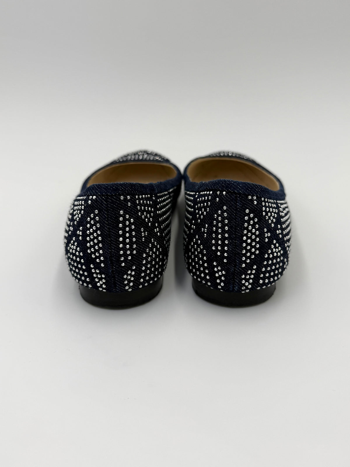 Christian Dior Ballerine Saga Vintage by John Galliano in Denim Blu Navy - Pally Vintage Closet