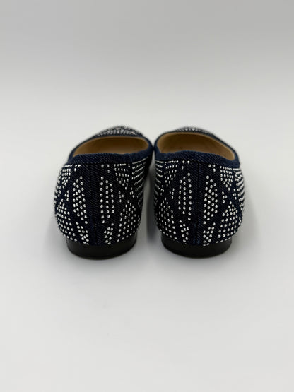 Christian Dior Ballerine Saga Vintage by John Galliano in Denim Blu Navy - Pally Vintage Closet