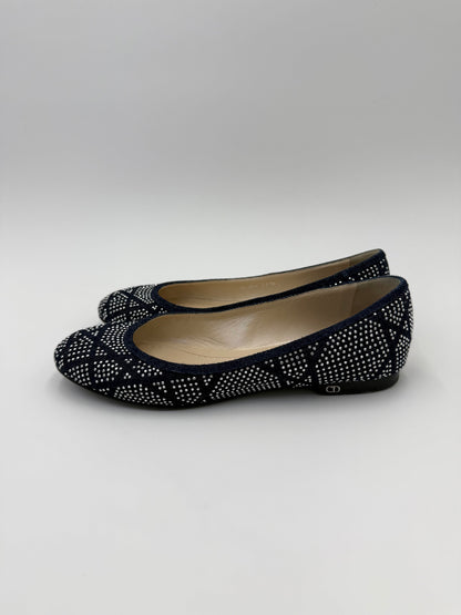 Christian Dior Ballerine Saga Vintage by John Galliano in Denim Blu Navy - Pally Vintage Closet