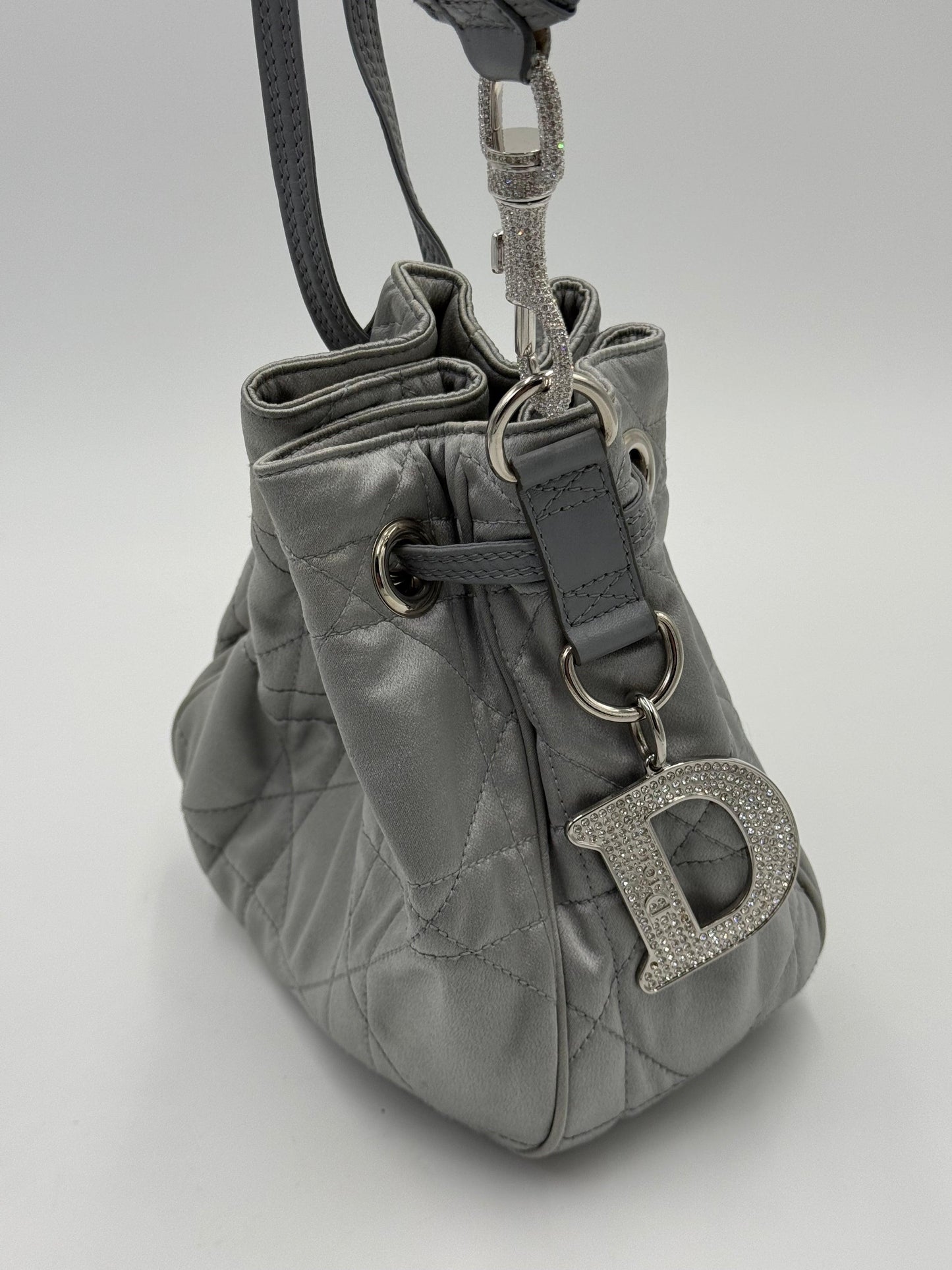 Christian Dior Secchiello Vintage Cannage Limited Edition by John Galliano Argento