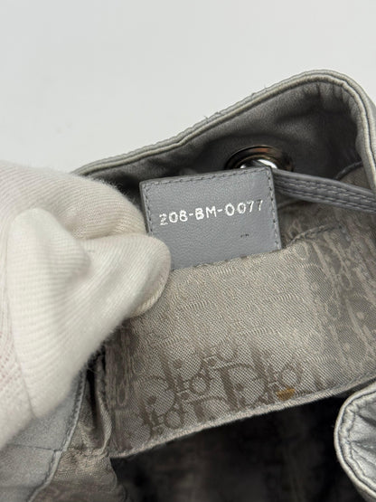 Christian Dior Secchiello Vintage Cannage Limited Edition by John Galliano Argento