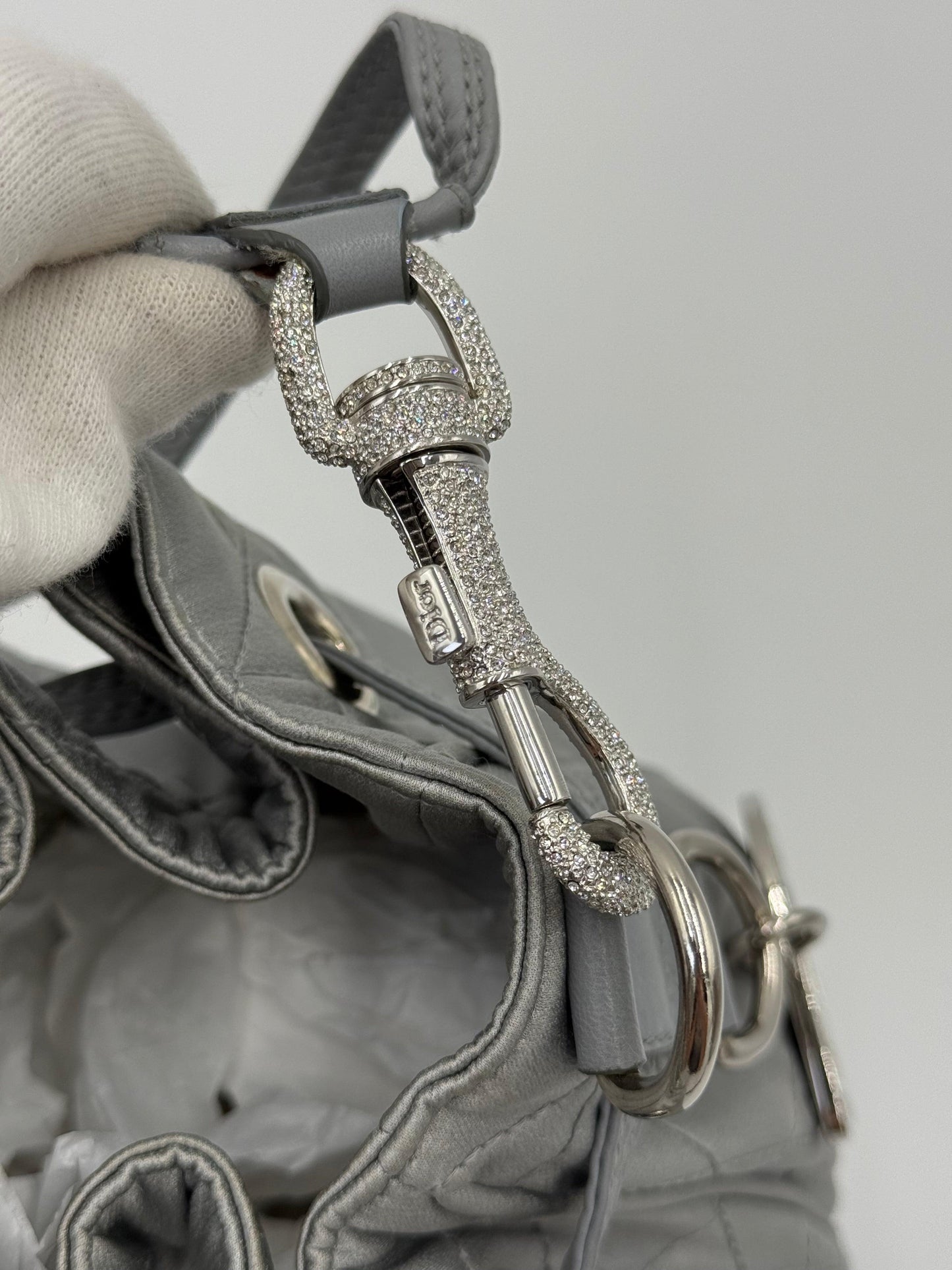 Christian Dior Secchiello Vintage Cannage Limited Edition by John Galliano Argento