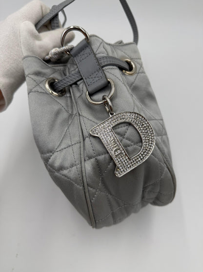 Christian Dior Secchiello Vintage Cannage Limited Edition by John Galliano Argento