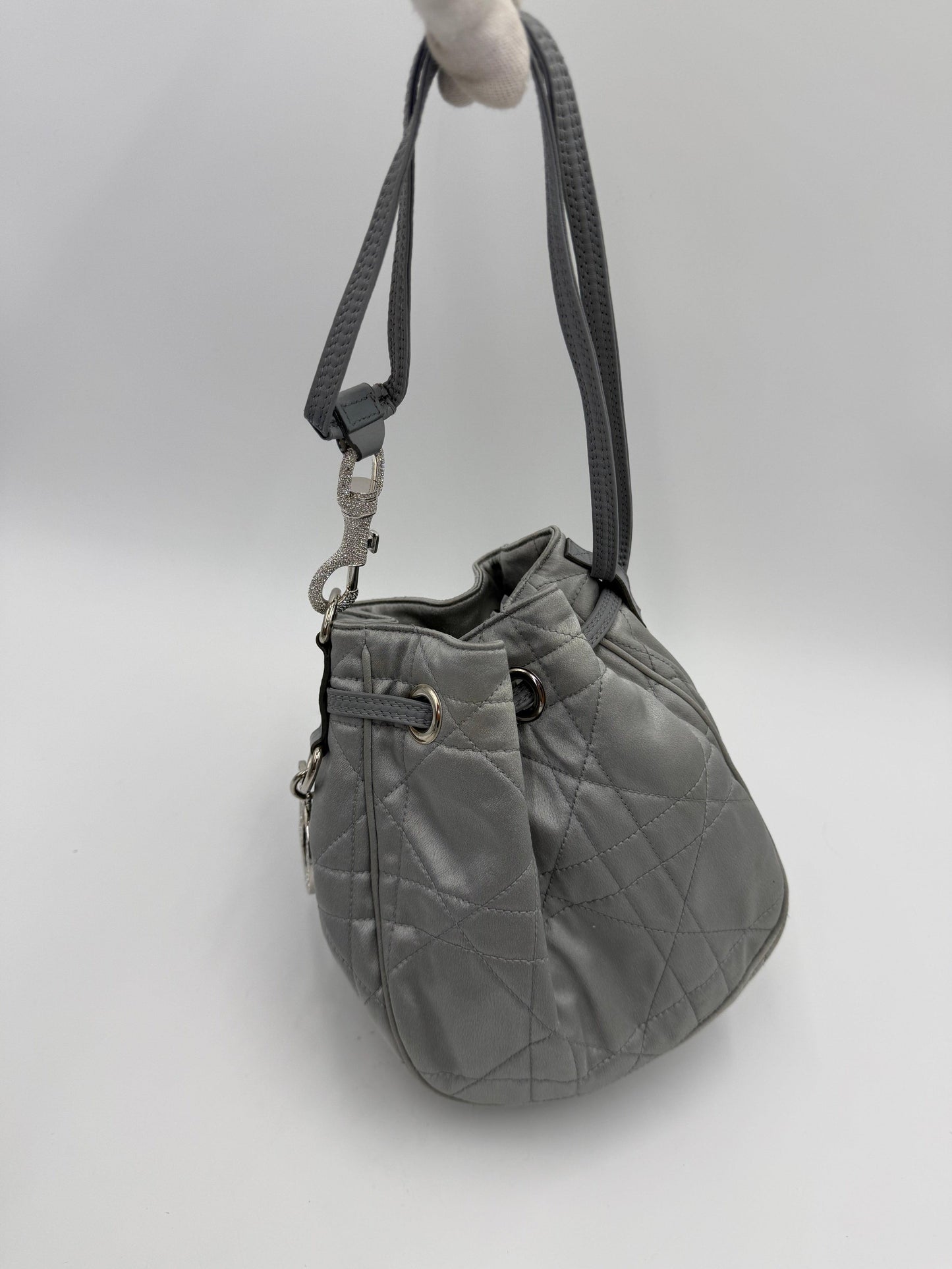 Christian Dior Secchiello Vintage Cannage Limited Edition by John Galliano Argento
