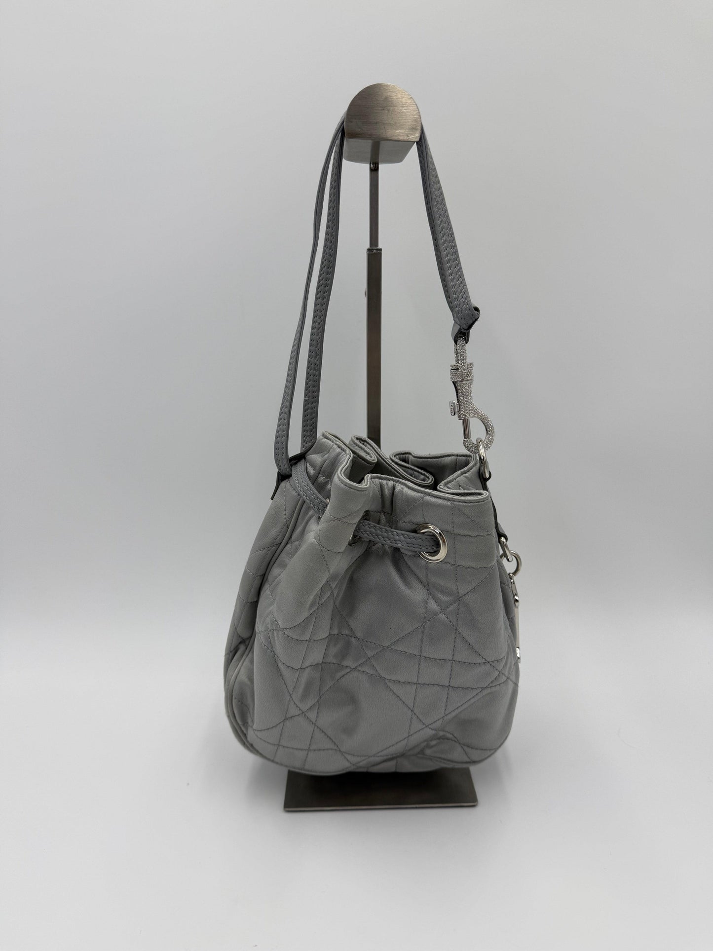 Christian Dior Secchiello Vintage Cannage Limited Edition by John Galliano Argento