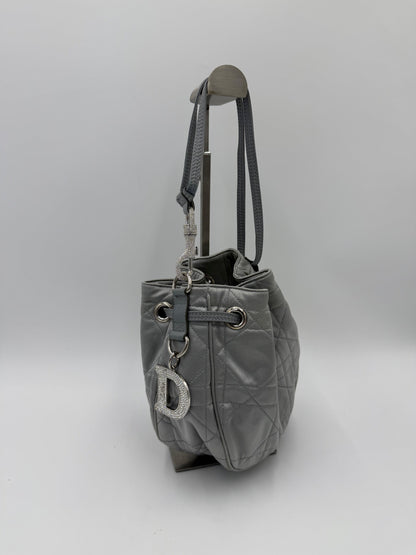 Christian Dior Secchiello Vintage Cannage Limited Edition by John Galliano Argento