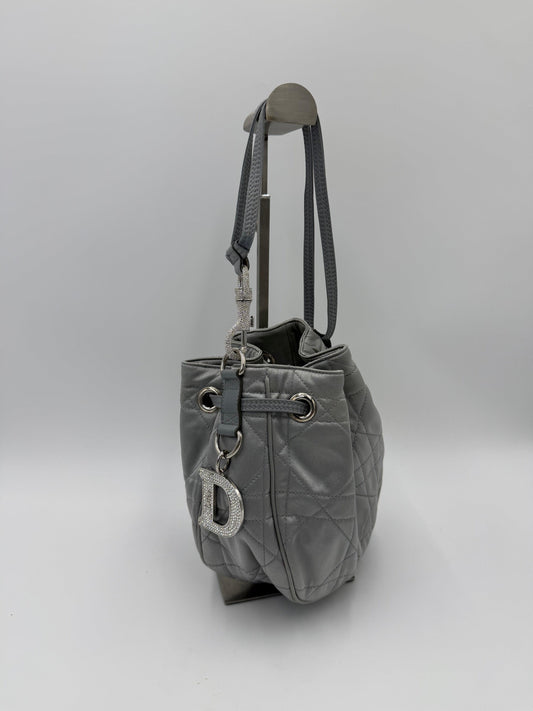 Christian Dior Secchiello Vintage Cannage Limited Edition by John Galliano Argento