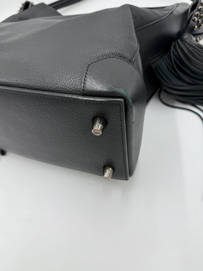 Christian-Louboutin-Borsa-Eloise-a-Spalla-con-Borchie-e-Frange-Nera-68355857318212 - Pally Vintage Closet