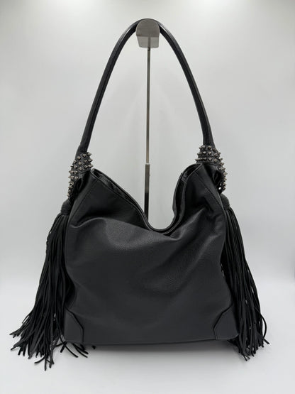 Christian-Louboutin-Borsa-Eloise-a-Spalla-con-Borchie-e-Frange-Nera-68355857449284 - Pally Vintage Closet