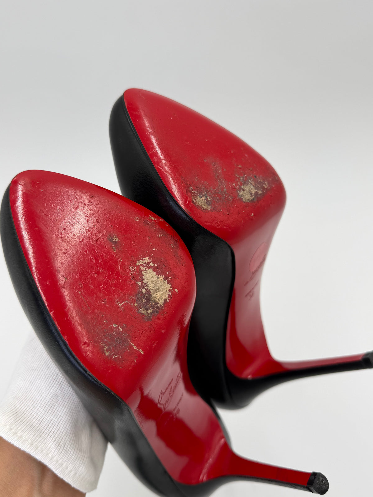 Christian Louboutin Décolleté in Pelle con Plateau Interno Nere - Pally Vintage Closet