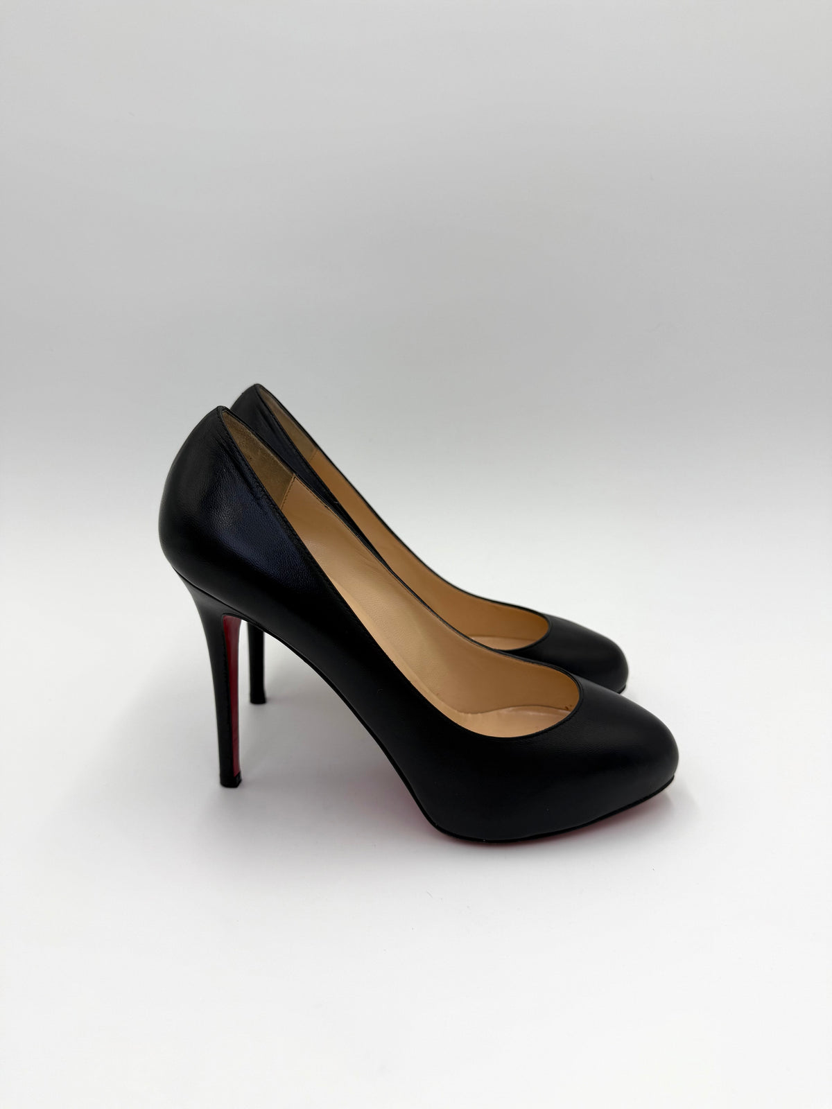 Christian Louboutin Décolleté in Pelle con Plateau Interno Nere - Pally Vintage Closet