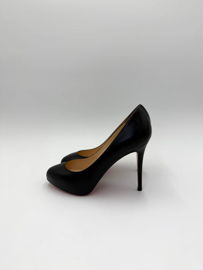 Christian Louboutin Décolleté in Pelle con Plateau Interno Nere - Pally Vintage Closet