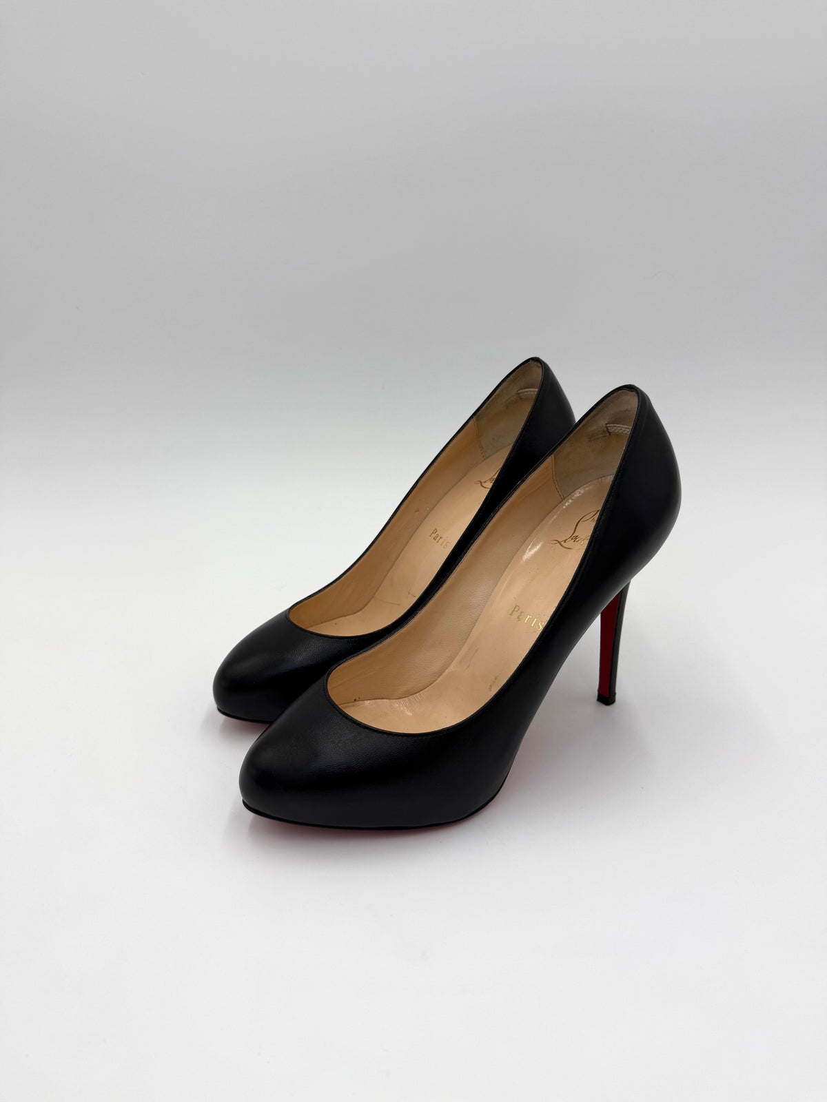 Christian Louboutin Décolleté in Pelle con Plateau Interno Nere - Pally Vintage Closet