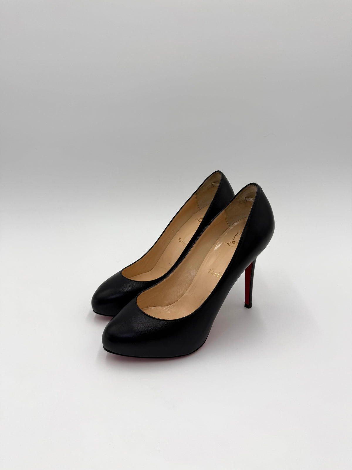 Christian Louboutin Décolleté in Pelle con Plateau Interno Nere - Pally Vintage Closet