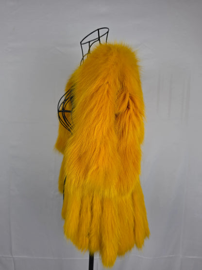 D&G Dolce e Gabbana Pelliccia Vintage con Interno Art-Print Giallo - Pally Vintage Closet