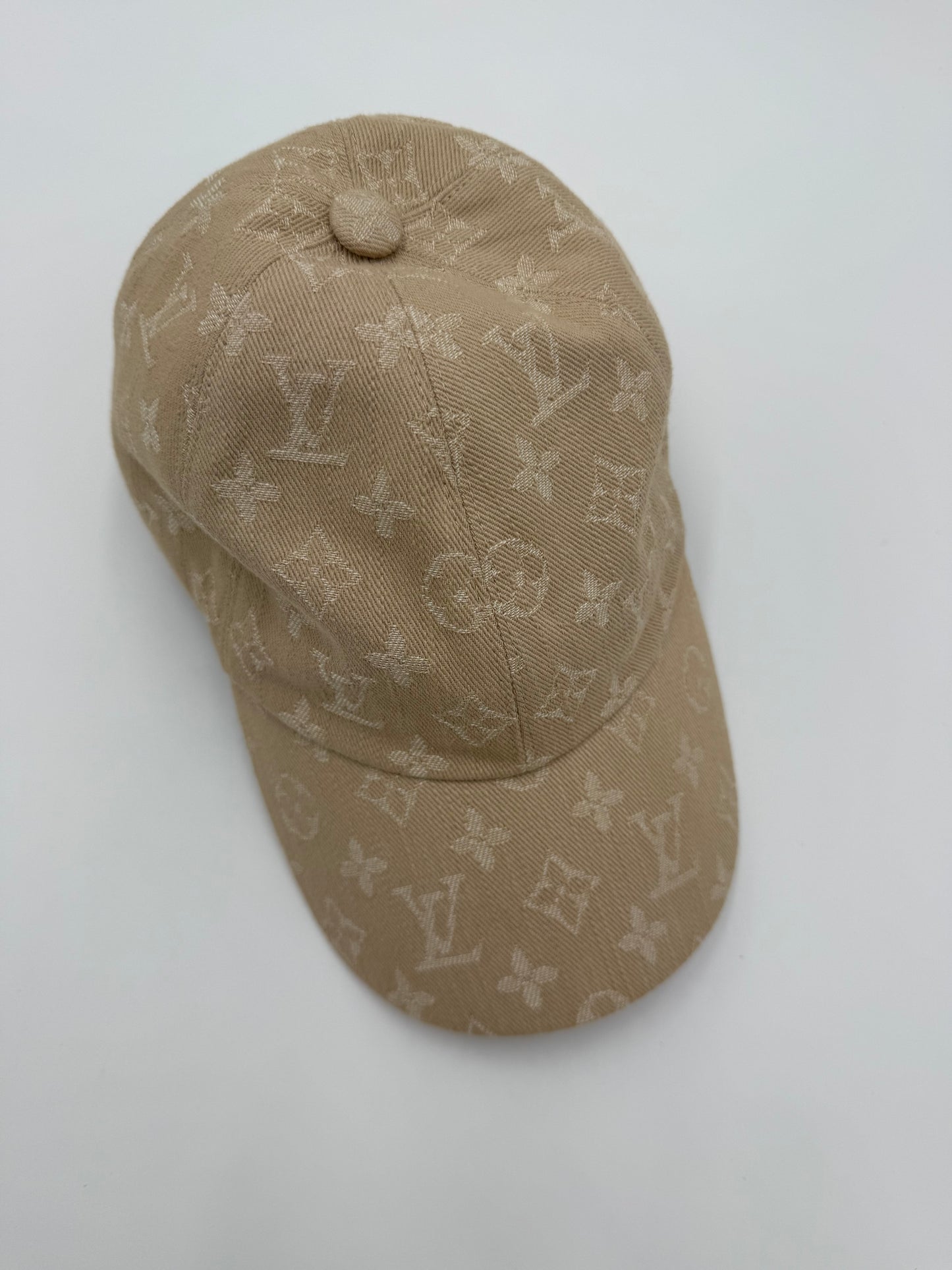Louis Vuitton Cappello Monogram Denim Beige