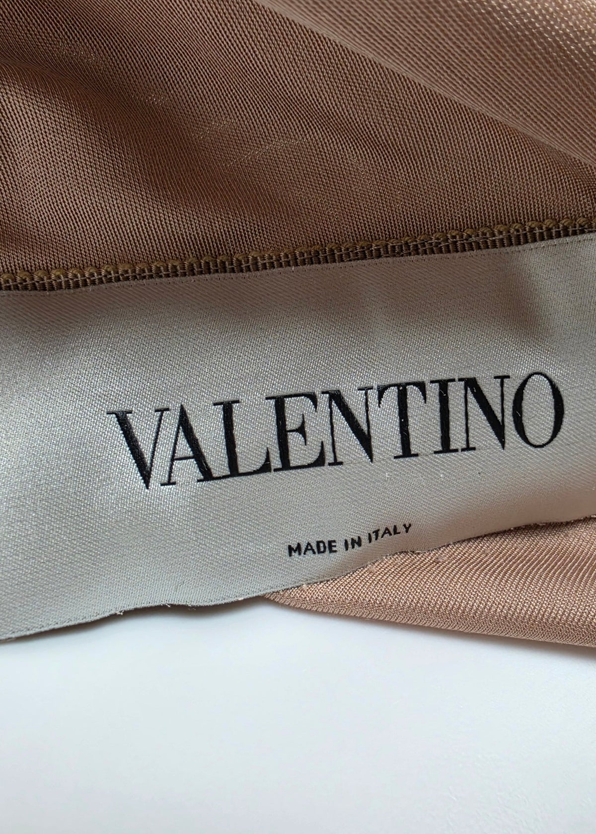 Valentino FW 2016 Runway Long Dress with Cape and Nude Deep V-Neck