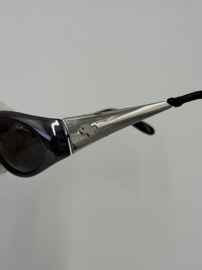 Diesel Occhiali da Sole Vintage Hangover/N Estetica Y2K Cyber Antracite - Pally Vintage Closet