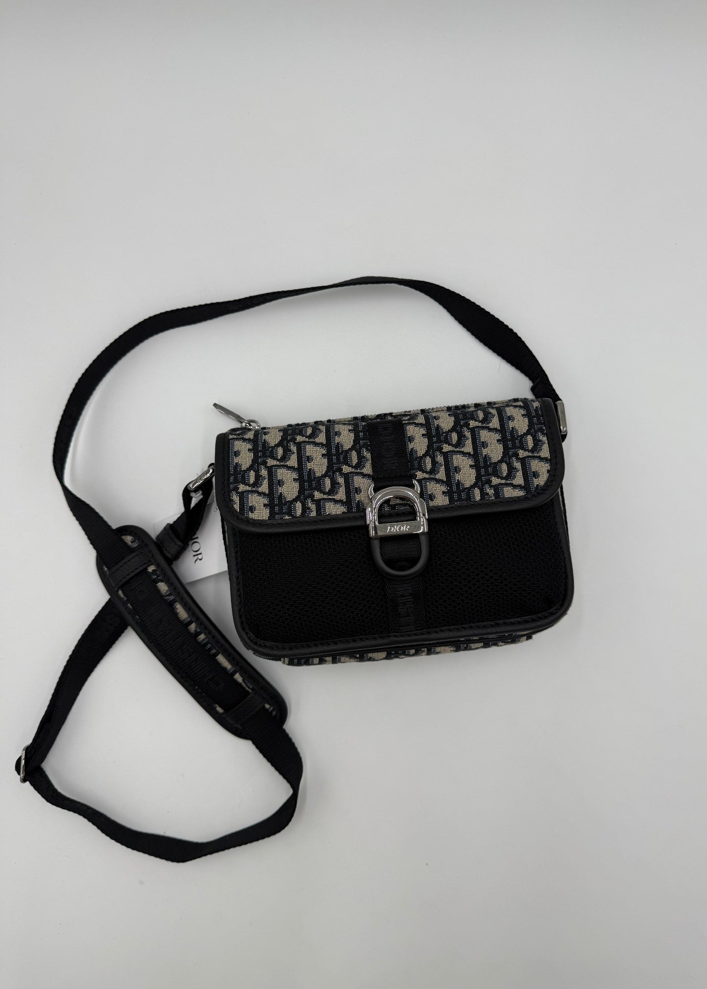 Dior Borsa Jacquard Oblique Beige e Nero