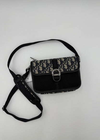 Dior Borsa Jacquard Oblique Beige e Nero