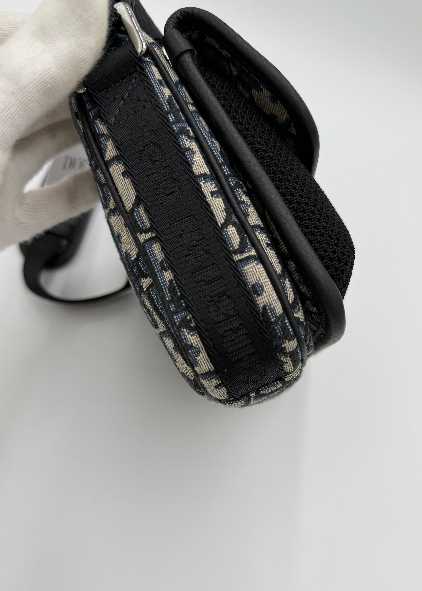 Dior Borsa Jacquard Oblique Beige e Nero