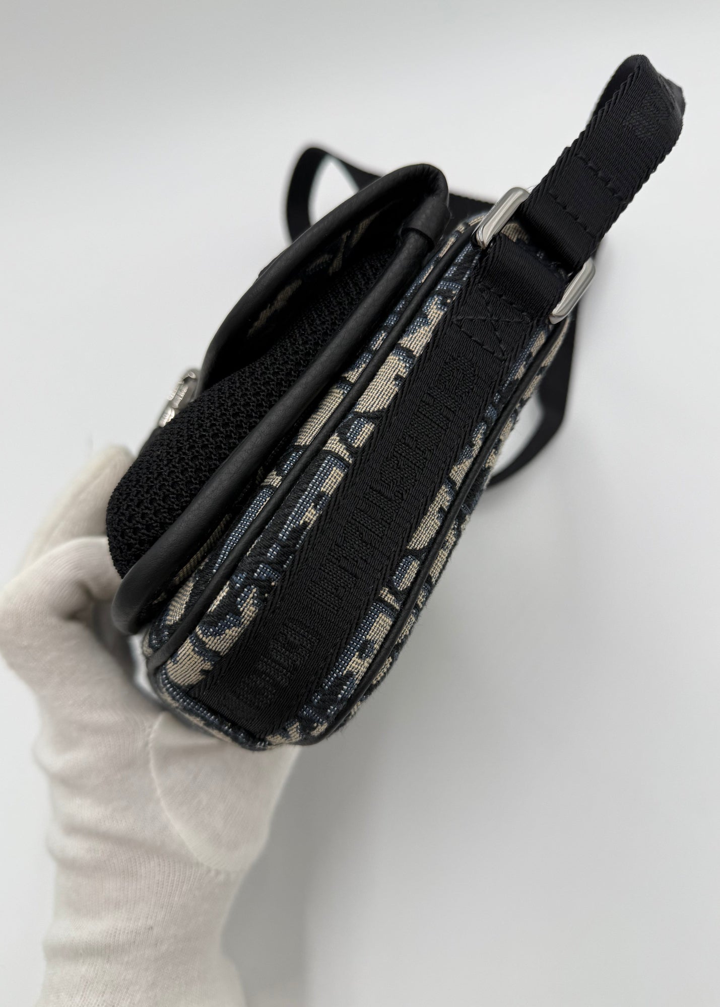 Dior Borsa Jacquard Oblique Beige e Nero