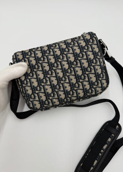 Dior Borsa Jacquard Oblique Beige e Nero