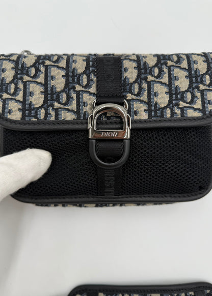 Dior Borsa Jacquard Oblique Beige e Nero