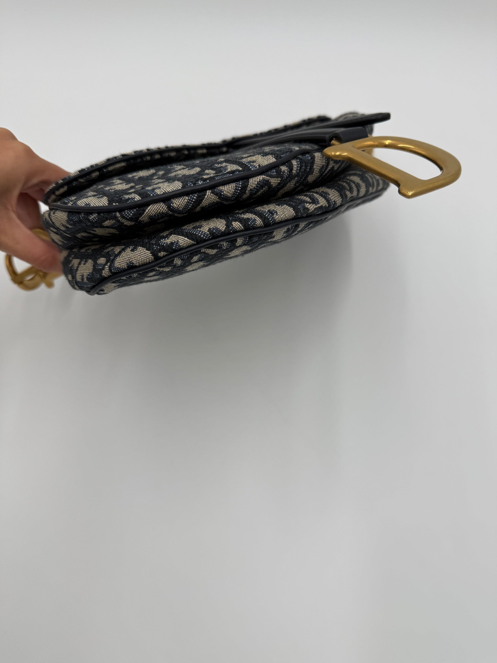 Dior Borsa Saddle con Tracolla Jacquard Dior Oblique Grande - Pally Vintage Closet