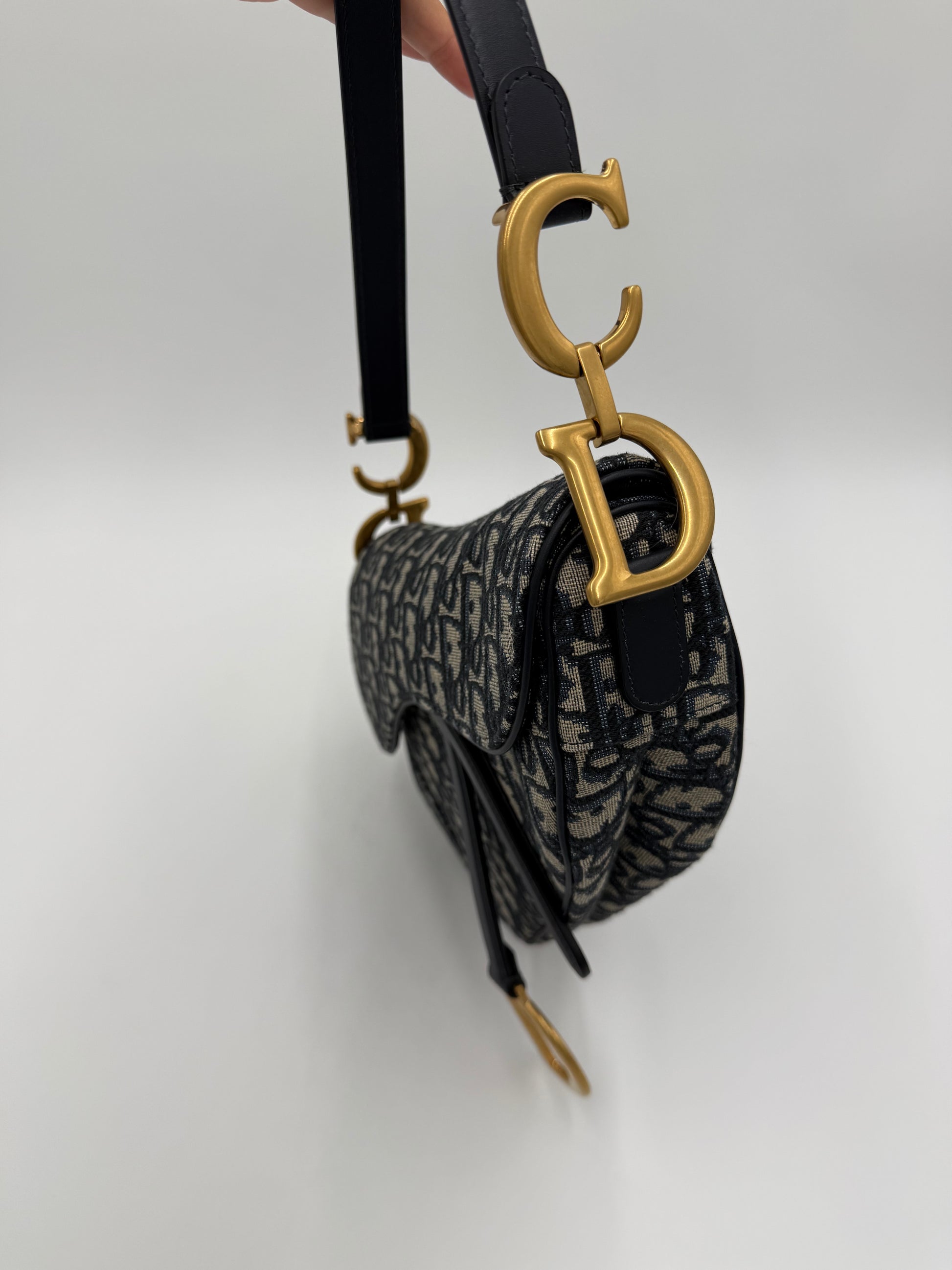 Dior Borsa Saddle con Tracolla Jacquard Dior Oblique Grande - Pally Vintage Closet