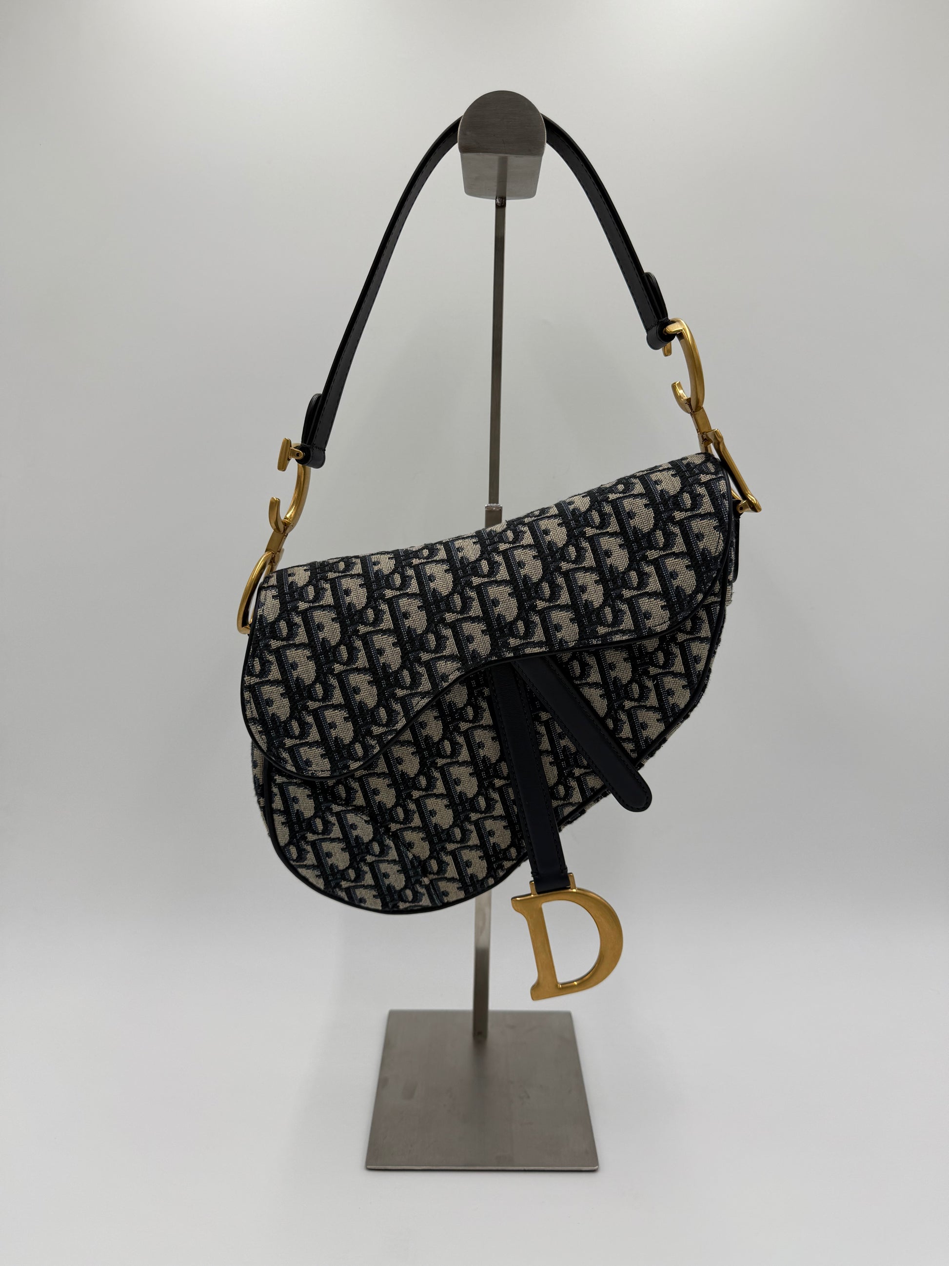 Dior Borsa Saddle con Tracolla Jacquard Dior Oblique Grande - Pally Vintage Closet