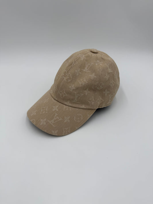 Louis Vuitton Cappello Monogram Denim Beige