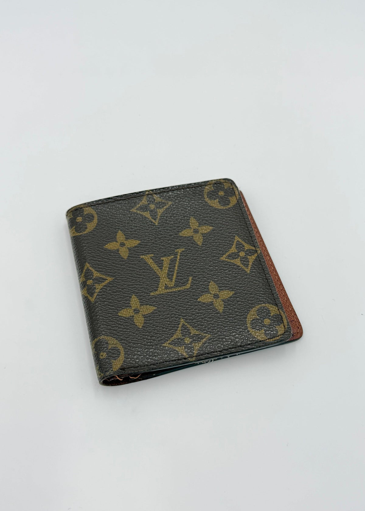 Louis Vuitton Vintage Compact Monogram Wallet Brown