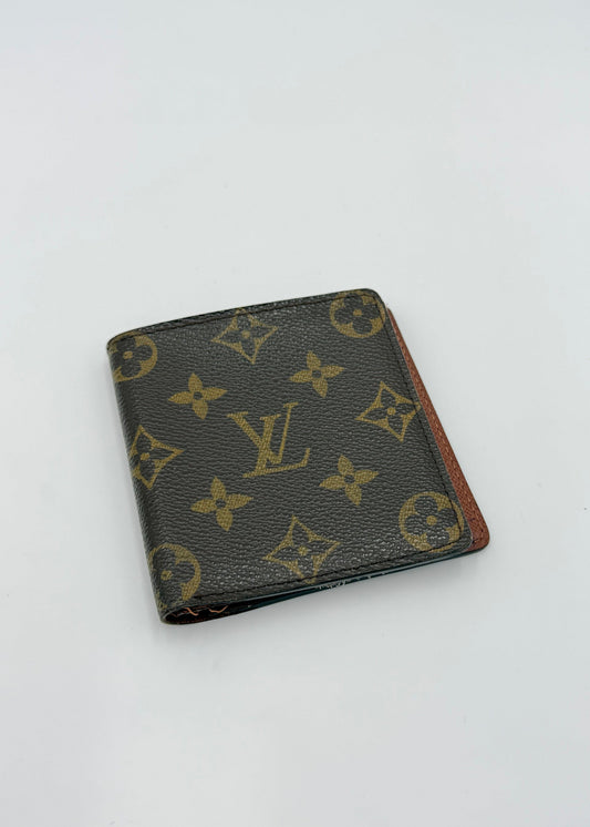 Louis Vuitton Vintage Compact Monogram Wallet Brown