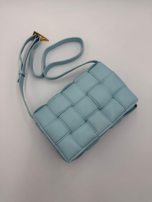 Bottega Veneta Borsa Padded Cassette Azzurro Pastello