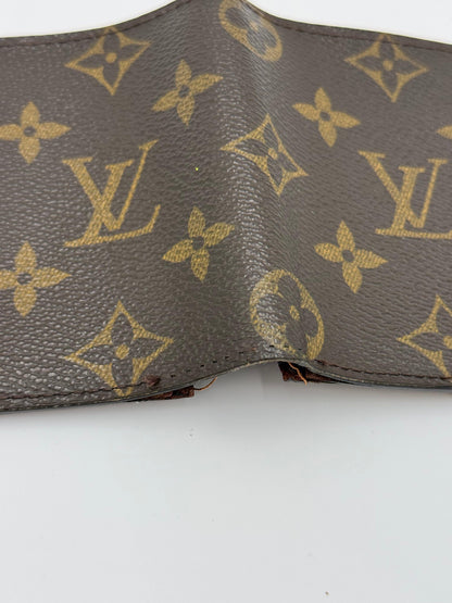 Louis Vuitton Vintage Compact Monogram Wallet Brown