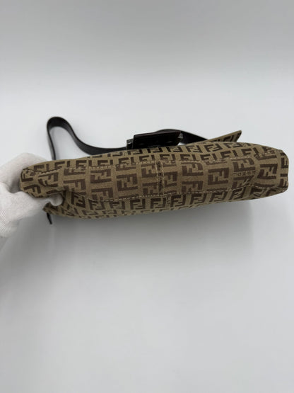 Fendi-Borsa-Baguette-Vintage-in-Tela-Zucchino-Marrone-70377477734724 - Pally Vintage Closet
