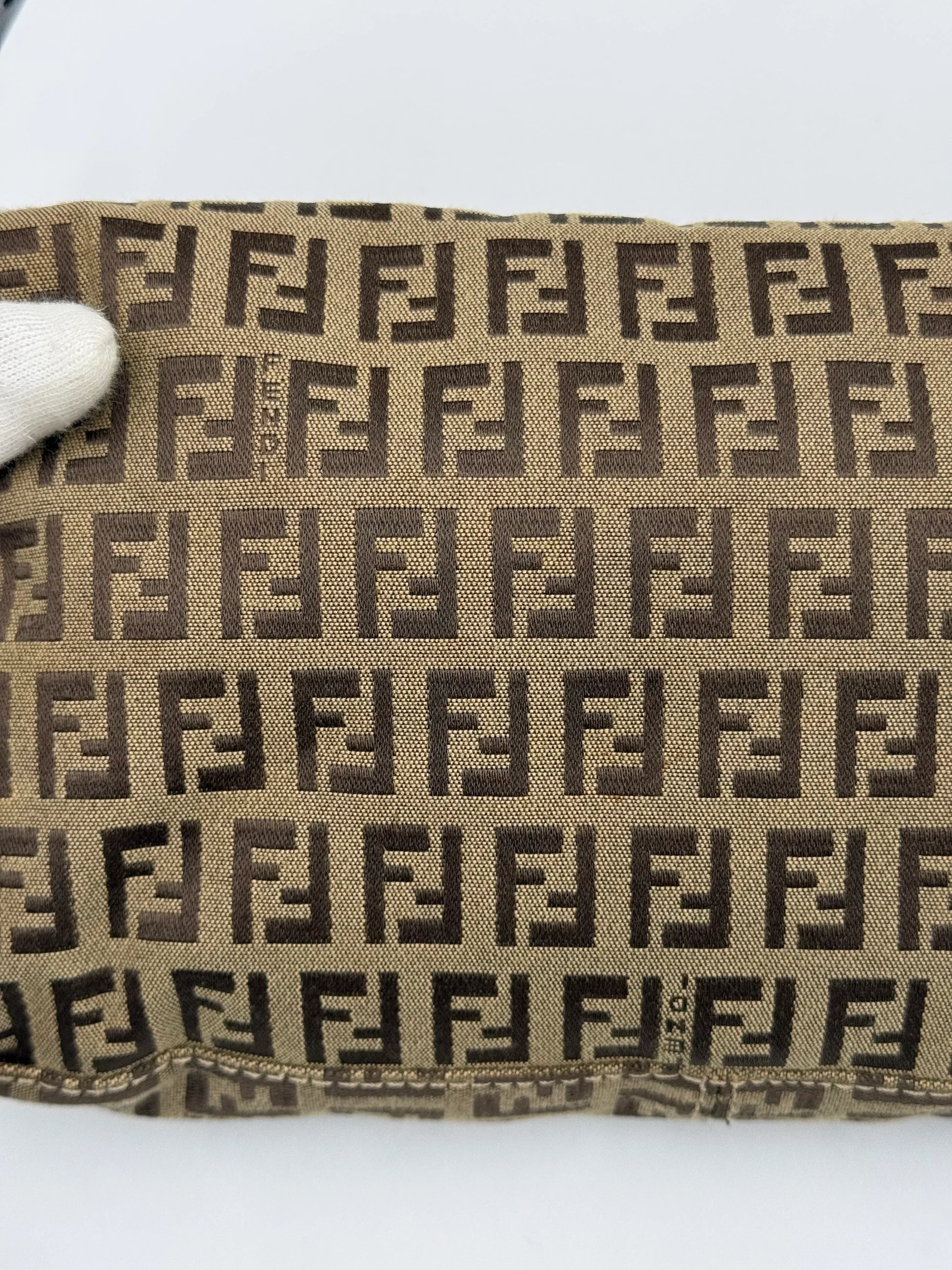 Fendi-Borsa-Baguette-Vintage-in-Tela-Zucchino-Marrone-70377477800260 - Pally Vintage Closet