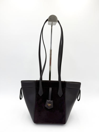 Fendi Borsa Origami Mini in Pelle Viola Melanzana - Pally Vintage Closet