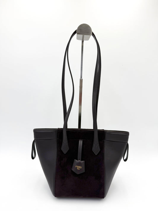 Fendi Borsa Origami Mini in Pelle Viola Melanzana - Pally Vintage Closet