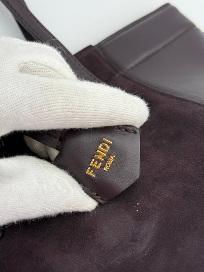 Fendi Borsa Origami Mini in Pelle Viola Melanzana - Pally Vintage Closet