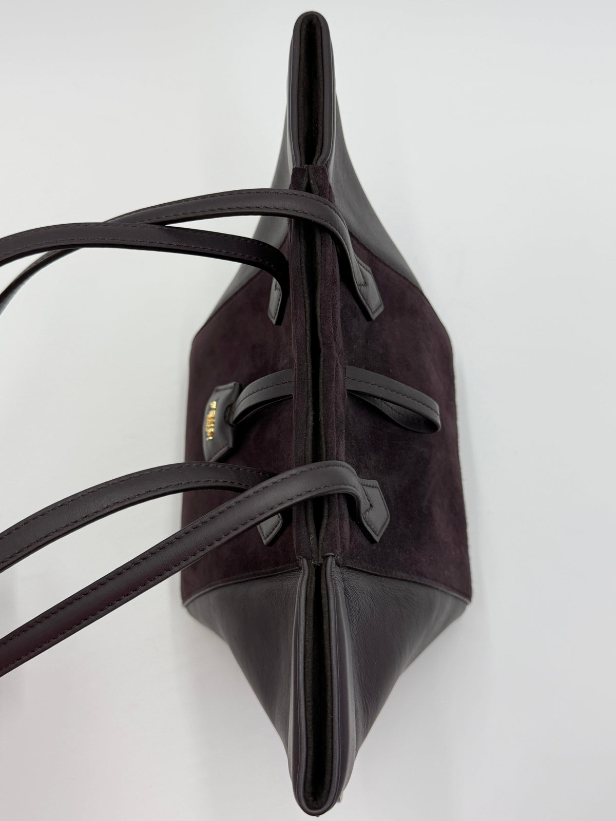 Fendi Borsa Origami Mini in Pelle Viola Melanzana - Pally Vintage Closet
