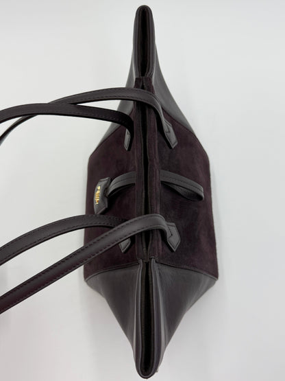 Fendi Borsa Origami Mini in Pelle Viola Melanzana - Pally Vintage Closet