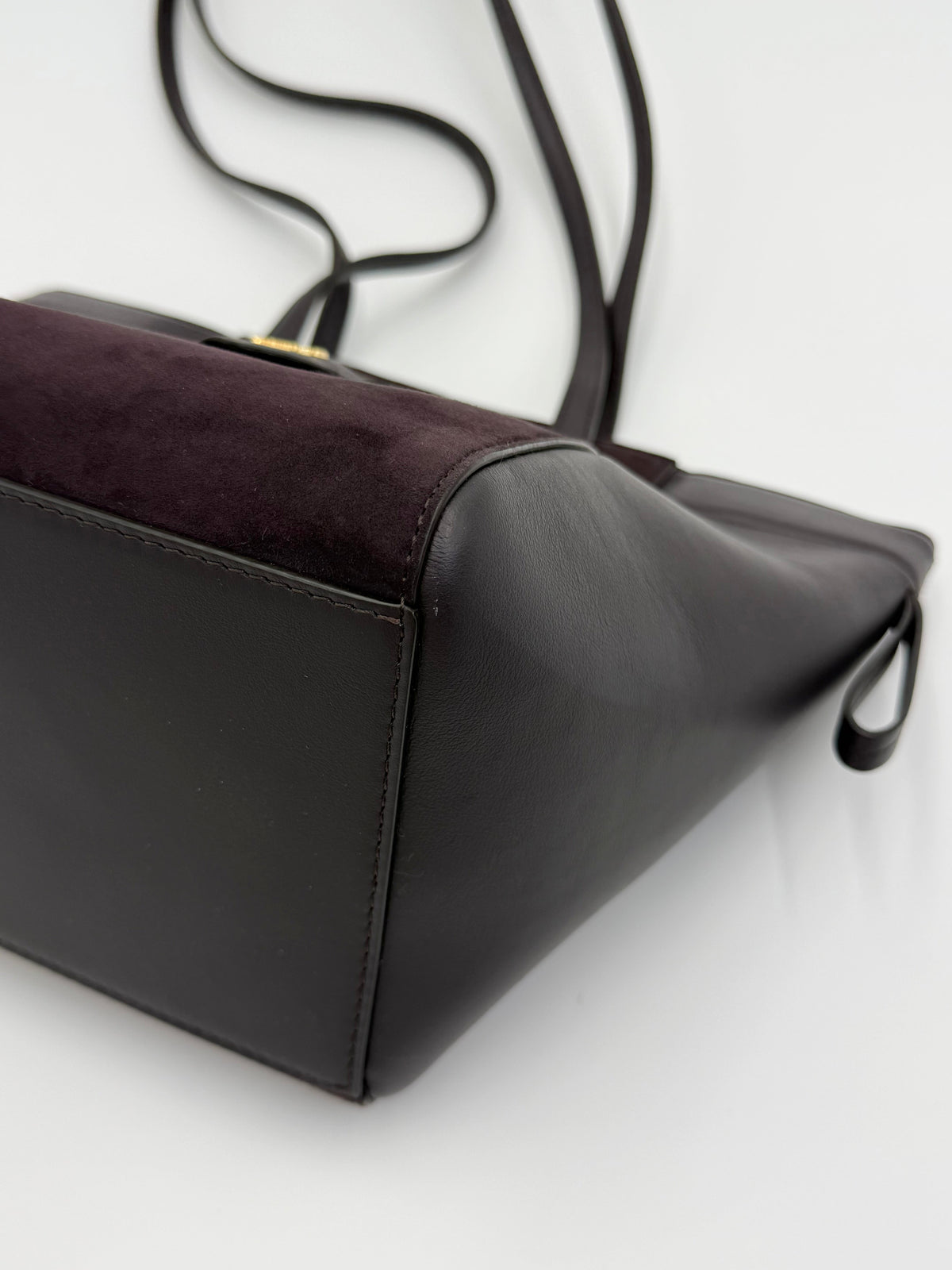Fendi Borsa Origami Mini in Pelle Viola Melanzana - Pally Vintage Closet
