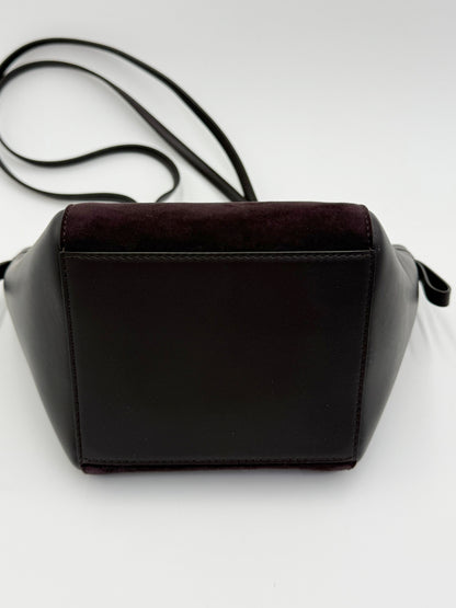 Fendi Borsa Origami Mini in Pelle Viola Melanzana - Pally Vintage Closet