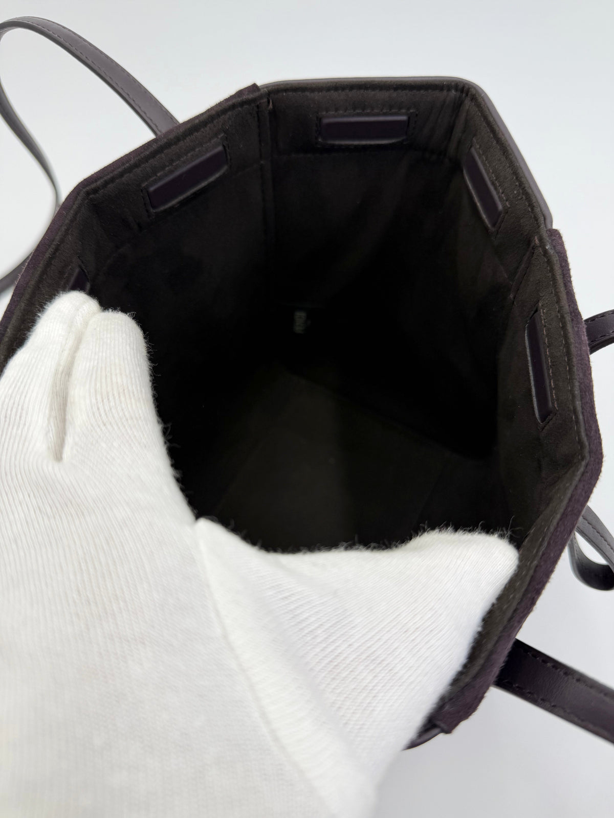 Fendi Borsa Origami Mini in Pelle Viola Melanzana - Pally Vintage Closet